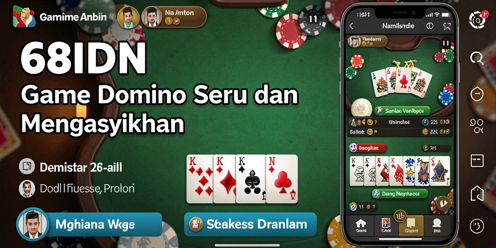 Gameplay seru dan mendebarkan dari 68IDN.