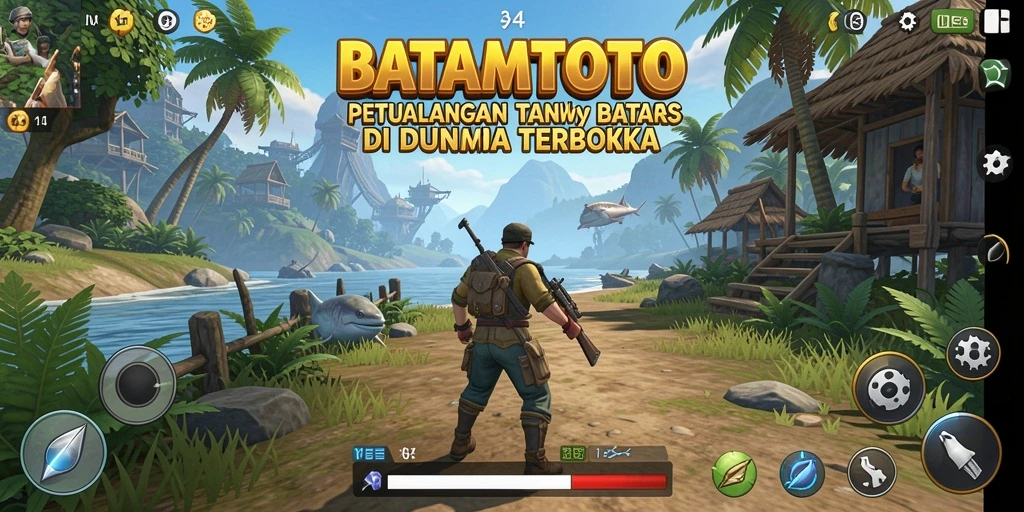 Cuplikan gameplay BATAMTOTO yang menampilkan petualangan luar biasa di dunia terbuka.