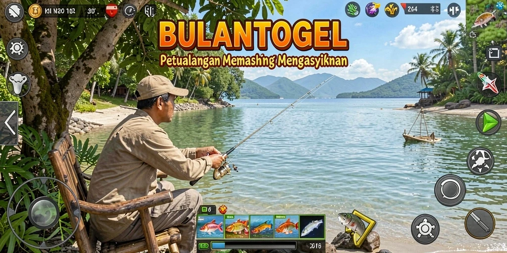 Tangkapan ikan yang spektakuler dalam <strong>BULANTOGEL</strong>, menampilkan grafik yang realistis.
