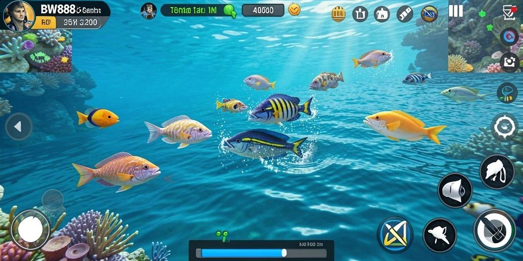 Tampilan gameplay BW888 yang penuh warna dan seru.