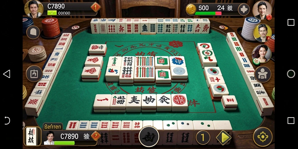Screenshot utama C7890 yang menampilkan aksi seru permainan Mahjong.