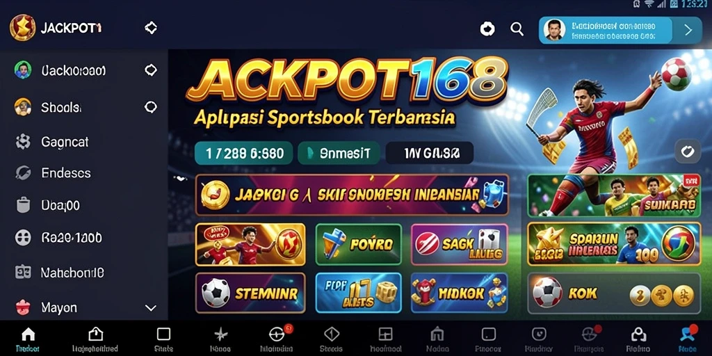 Tampilan gameplay seru dan interaktif dari JACKPOT168.