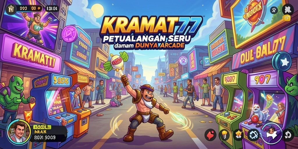 Tangkapan layar KRAMAT77 menampilkan gameplay seru dengan karakter aktif.