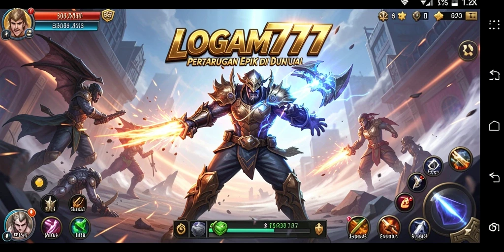Tangkapan layar LOGAM777 menunjukkan aksi pertarungan yang intens.