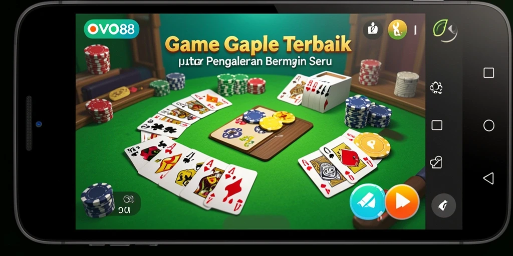 Tangkapan layar gameplay Gaple yang seru dan menarik di OVO88.