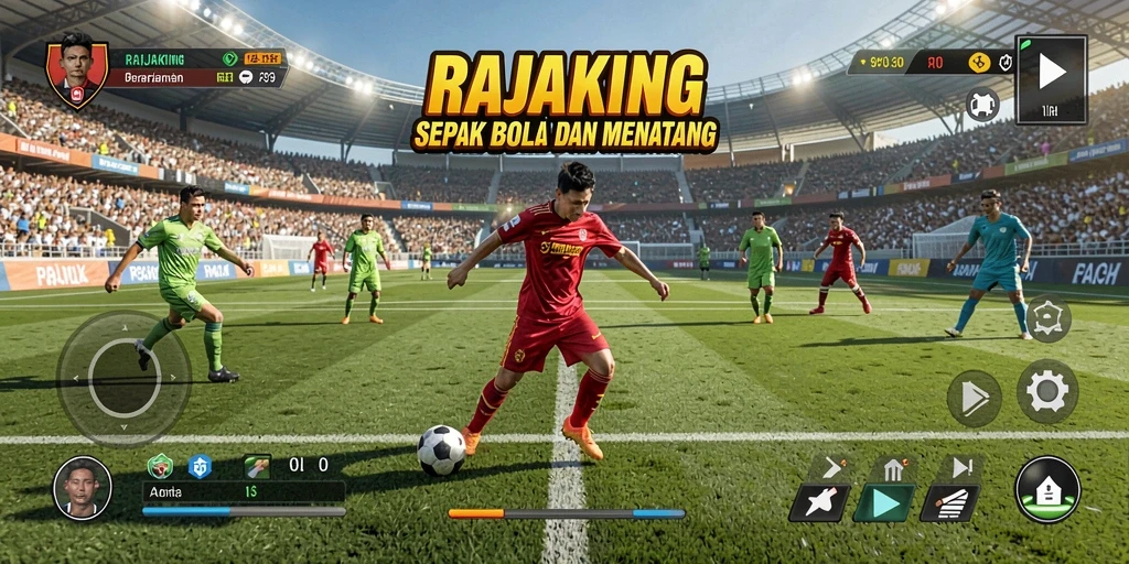 Tampilan gameplay RAJAKING yang menegangkan dan menarik.