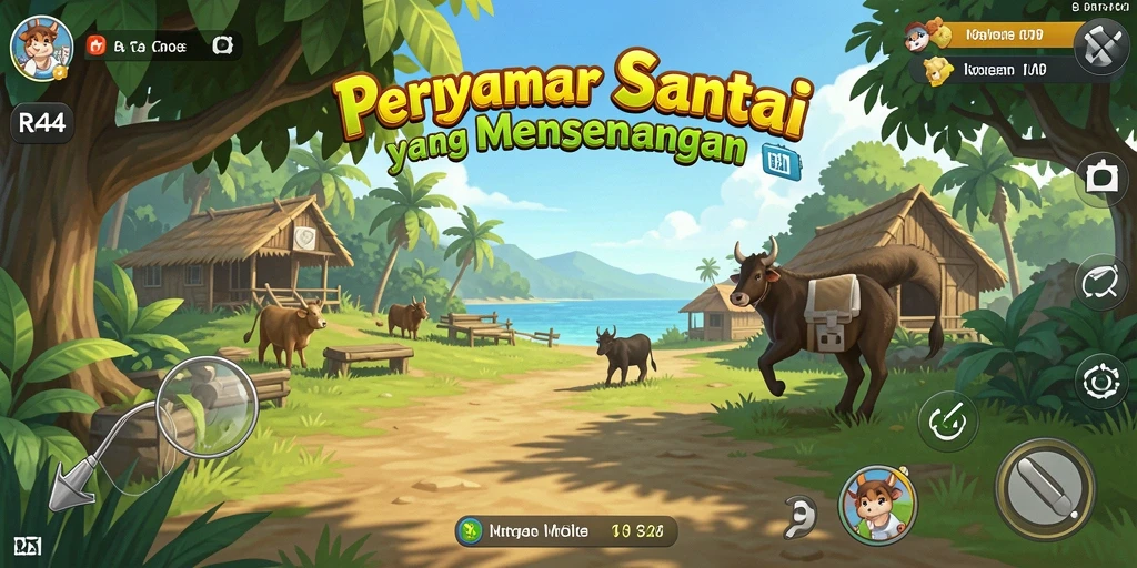 Tampilan gameplay RR44 yang seru dan menghibur.