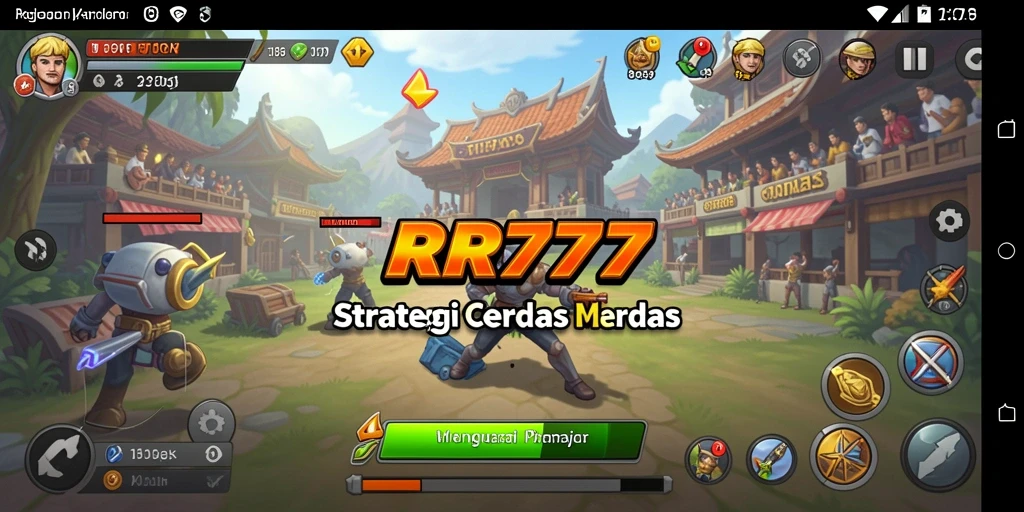 Screenshot gameplay menarik dari RR777 yang menunjukkan pertempuran strategi.